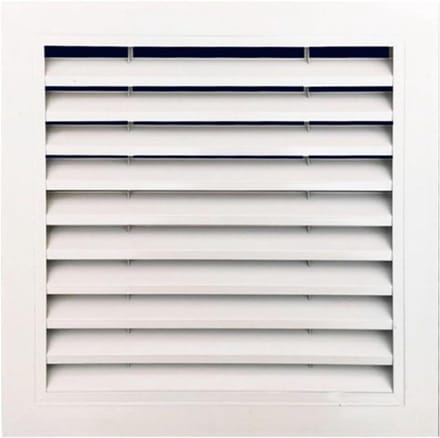 Ventilatierooster Vierkant - Lucht Ventiel - Verbeter Luchtstroom - Mat Wit Poedercoating - 600x600mm - Wit