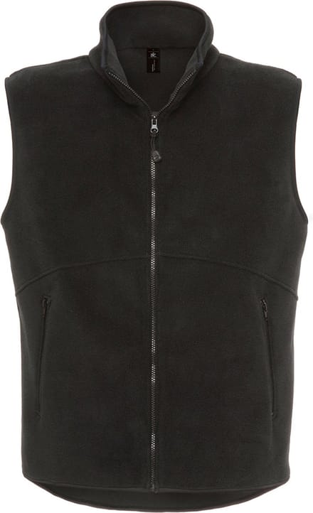 Bodywarmer 'Traveller+ Fleece' merk B&C maat 3XL Zwart