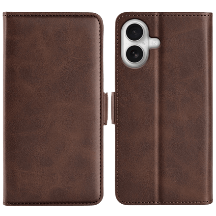 Comfycase Apple iPhone 17 Bookcase Hoesje Bruin