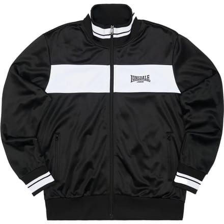 Lonsdale Meols Sweatshirt Met Rits Zwart L Man