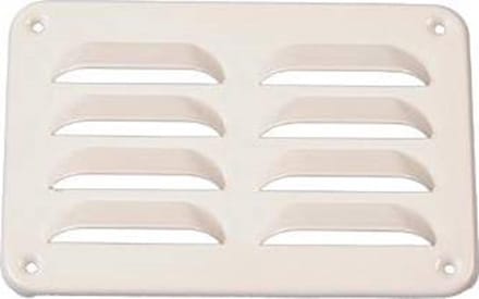 NEDCO ventilatierooster | schoepenrooster | aluminium | 130 x 90 mm | wit