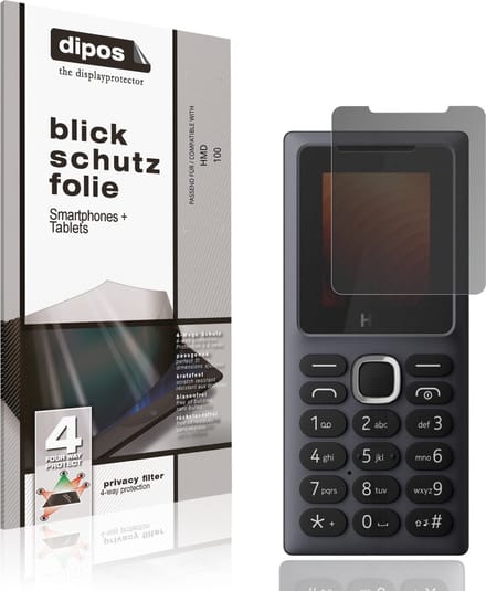 dipos – Matte Privacy Screenprotector geschikt voor HMD 100 | Anti-Spy Beschermfolie