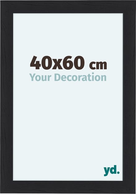 Your Decoration - Fotolijst 40x60 cm - MDF - Zwart Houtnerf - Como