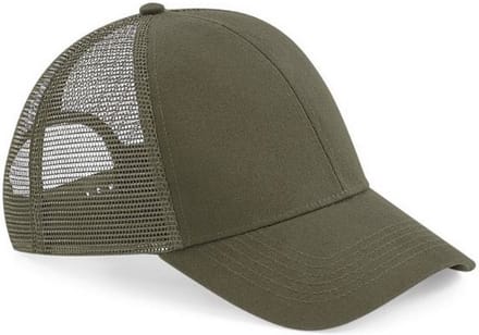 Beechfield Unisex Volwassen Trucker Cap (Olijfgroen)