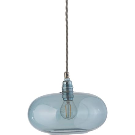 EBB & FLOW hanglamp Horizon, blauw, glas, Ø 21 cm