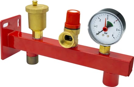 Belrad Expansievatconsole Verwarming Met Overdrukventiel En Manometer 3/4MF