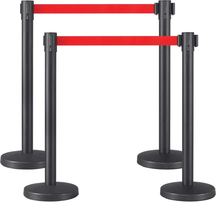 Afbakenstandaard met Riem - 4 Stuks