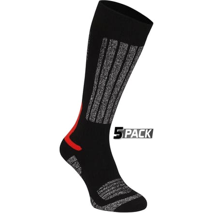 Starling Skikousen - 5-pack - Whistler - Zwart/Rood - 31/34