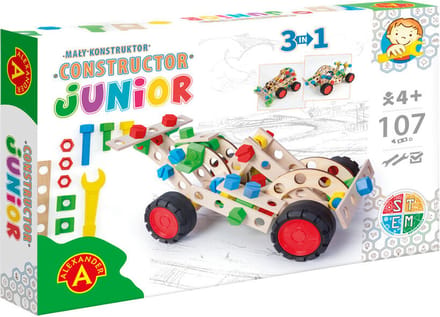 Alexander Toys Constructor Junior - 3×1 - Sportwagen - 107st