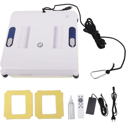Robot Laveur de Vitres Automatique Robot Laveur de Vitres avec Double Pulvérisation d'Eau pour Murs Plats Tables white