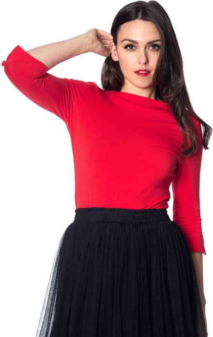 Dancing Days - OONAGH BASIC Longsleeve top - S - Rood