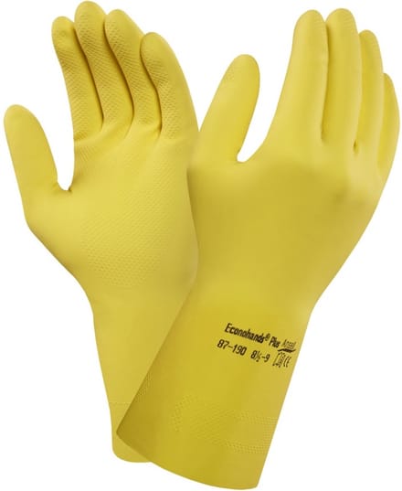 Ansell 87-190 Latexhandschoen Geel M (7,5-8) - 10 stuks
