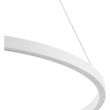 Molto Luce LED hanglamp Perfora, wit, Ø 90 cm, aluminium