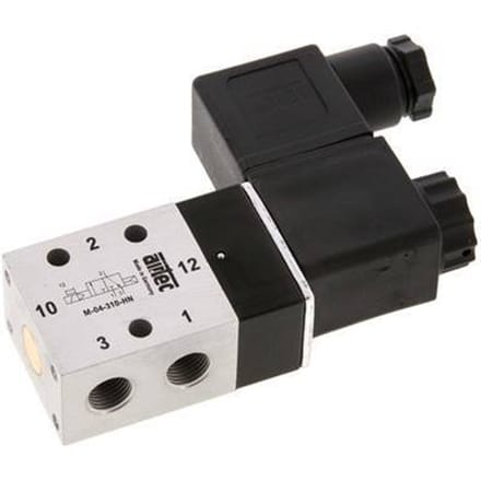 3/2 G1/8'' NO Magneetventiel 24V DC 2-10bar/28-140psi Airtec
