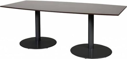 Vergadertafel - Linesto 200x100 tonv. logan - zwart frame