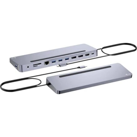 I-Tec USB-C Metal Ergonomic 3x 4K Display Docking Station + Power Delivery 100 W