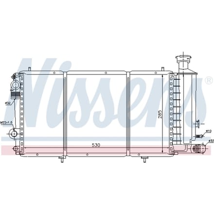 Radiator, motorkoeling NISSENS 61357
