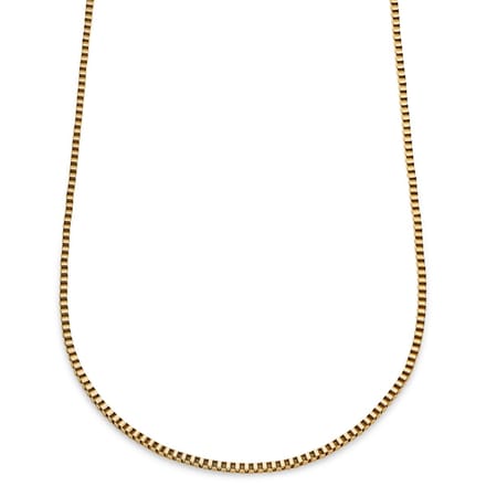 Essentials | 3 mm Goudkleurige Ketting met Vierkante Venetiaanse Schakels