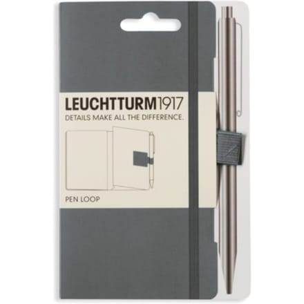 Pen loop zelfklevende pennenlus xl, kleur antraciet