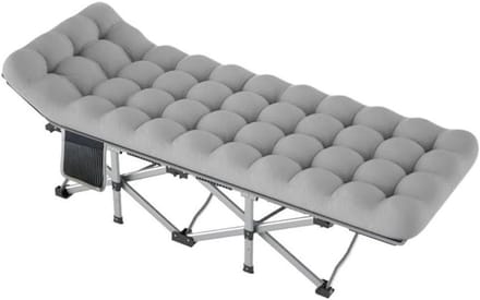 Opklapbed - Bijbed Kinderbed - Ontspannen - Draagbaar Compact - 190 x 67 cm - Grijs