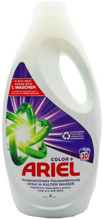 Ariel-Wasmiddel-Kleur + - 30 wasbeurten -1500 ml.