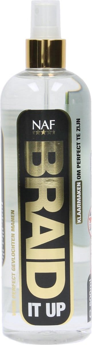 NAF Braid It Up Spray - vlechten knotten wedstrijdtoebehoren invlechten vlechttoebehoren inknotten