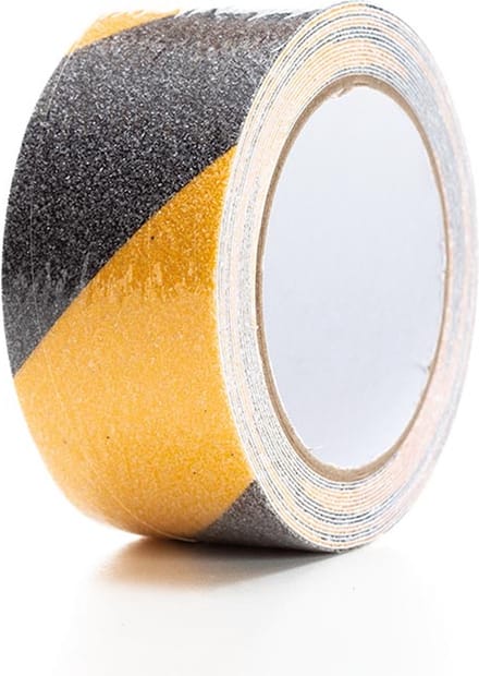 Perel Antisliptape 5 m x 5 cm, voor binnen en buiten, zwart/geel