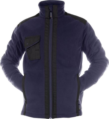 DASSY Croft DNA Fleece Werkjas Winddicht Donkerblauw/Zwart-maat L