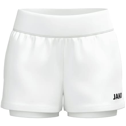 JAKO 2-in-1 short One damesmaten wit 8200d-000