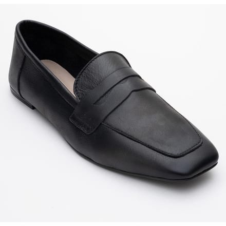 Morne Leren Loafers Dames