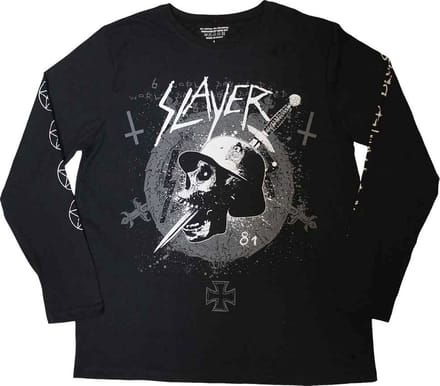 Slayer - Dagger Skull Longsleeve shirt - M - Zwart