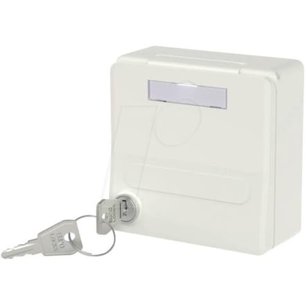 Metz Connect Modul-Unterputz-Gehäuse mit Klappdeckel und Schloss Behuizing Opbouw (op muur)