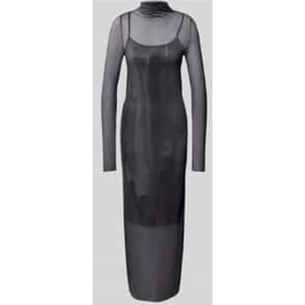 Maxi-jurk van mesh