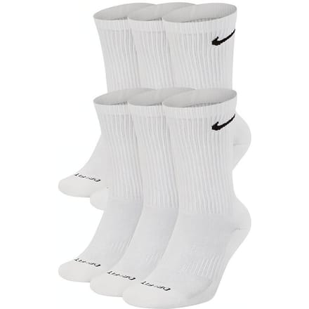 Nike Everyday Plus Crew Sokken Heren 1 Set 6 Paar Wit SX6897-100 L white