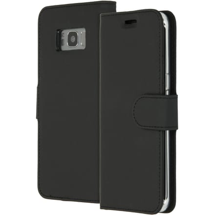 Accezz Hoesje - Geschikt voor Samsung Galaxy S8 - Wallet Softcase Bookcase - Zwart