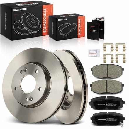 Frankberg 2x remschijven 4x remblokken vooras voor Hyundai