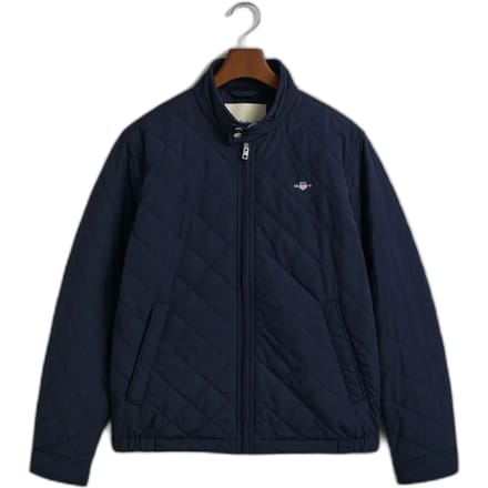 Gant Jas Gewatteerd Donkerblauw (navy) - Maat S - Heren - Tussenjas