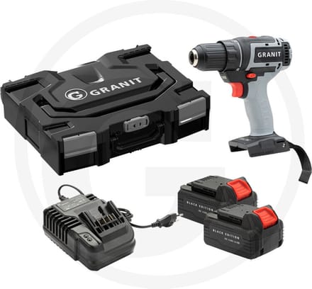 GRANIT - BLACK EDITION - Accu-boorschroefmachine set