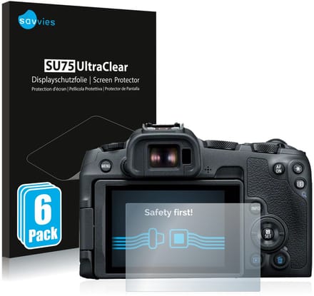 Savvies - Screenprotector voor Canon EOS R8 - Folie Beschermfolie transparant 6 Stuks