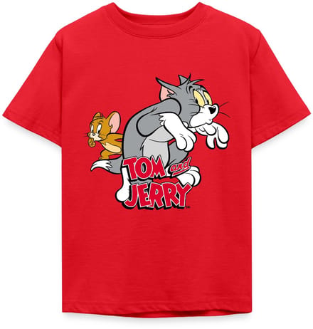 Tom En Jerry Op Fluwelen Poten T-Shirt Kinderen