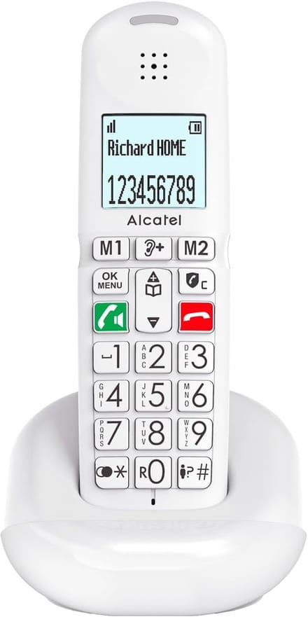 Draadloze Vaste Telefoon met Grote Toetsen en Extra Luid Geluid