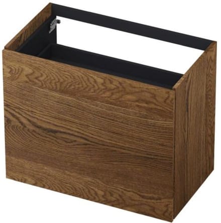 INK - Onderkast 2 Laden Push To Open 65cm Massief Eiken - 800x450x650 Mm - Massief Eiken Chocolate