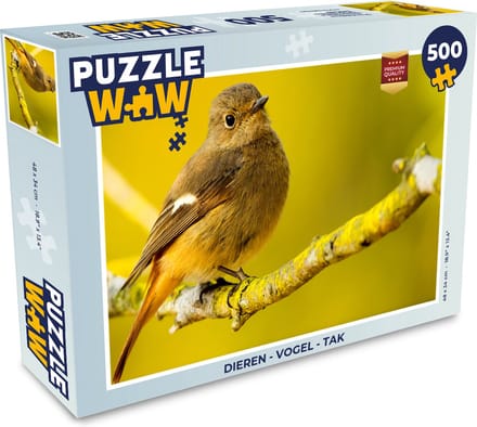 Puzzel Dieren - Vogel - Tak - Legpuzzel - Puzzel 500 stukjes
