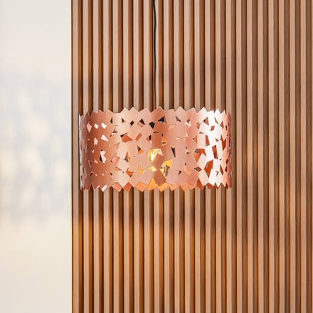 Lucande - hanglamp - 1licht - IJzer - H: 22.5 cm - E27 - koper
