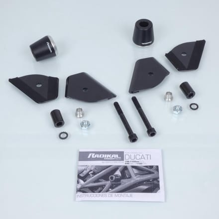 Valblok carter Radikal voor motor Ducati 1100 Monster Evo vanaf 2011 EQ513PLUS