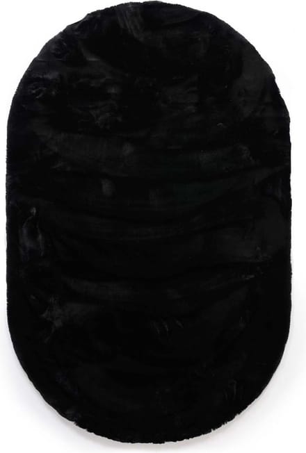Vloerkleed ovaal hoogpolig - Comfy plus zwart 230x330