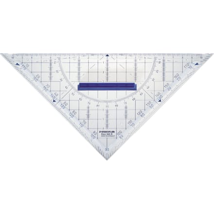 STAEDTLER geodriehoek - met handvat - acryl - 22 cm