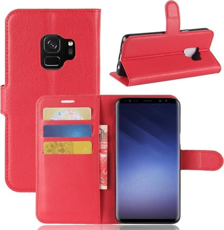 Hoesje voor Samsung Galaxy S9, 3-in-1 bookcase, rood