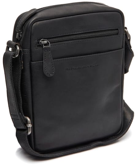 Chesterfield Laveno Waxed Pull Up Schoudertas - Zwart