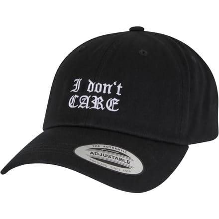 Mister Tee I Don't Care Low Profile Cotton Twill MT3543